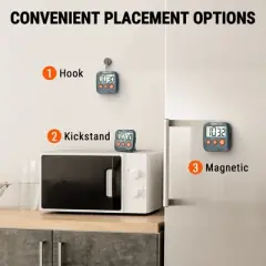 ThermoPro TM03W Digital Timer for Kids & Teachers, Kitchen Timers for Cooking with 2-Level Alarm Volume, Countdown Timer Stopwatch for Classroom