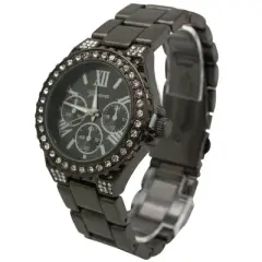Olivia Pratt Metal and Rhinestiones Women Watch