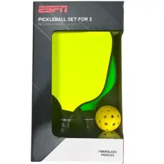 ESPN Neon Pickleball Set (2 neon paddles, 2 balls)