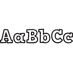 Teacher Created Resources&reg; Black & White Bold Block 4" Letters Combo Pack, 230 Per Pack, 2 Packs