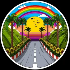 Women's Design By Humans Summer Road Trip By underheaven Racerback Tank Top