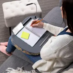 Sofia + Sam Lap Desk for Laptop and Writing with USB Light - Tropical Grey