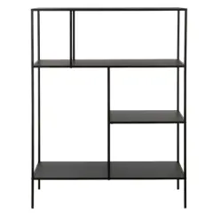 48" Tall Black Bronze Bookcase - Henn&Hart
