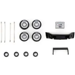 "Rotiform OZT" Wheels and Parts Designed for RWB Models for 1/64 Model Cars by Tarmac Works