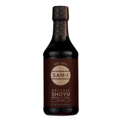 San-J Organic Shoyu Brewed Soy Sauce - Case of 6/20 fz