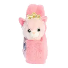 Aurora Small Glitter Princess Kitty Fancy Pals Fashionable Stuffed Animal Pink 8"