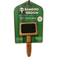 Bamboo Groom Soft Slicker Brush (small)