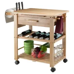 Finland Kitchen Cart Wood/Natural - Winsome