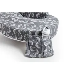 My Brest Friend Original Nursing Pillow - Gray Flowing Fans