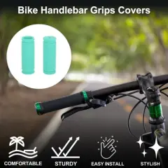 Unique Bargains Bike Handlebar Grips Covers 3.35" Long Green 1 Pair