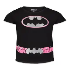 DC Comics Justice League Wonder Woman Supergirl Batgirl Girls 4 Pack T-Shirts Toddler