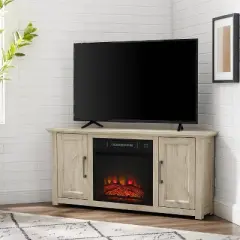 Camden Corner TV Stand for TVs up to 50" with Fireplace - Crosley