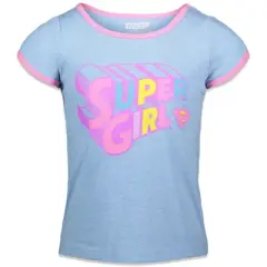 DC Comics Batgirl Supergirl Wonder Woman Little Girls 3 Pack Graphic T-Shirt 