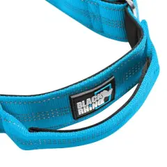 Black Rhino Tactical Neoprene Padded Dog Collars, Large, Sport Blue