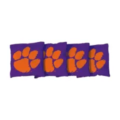 NCAA Clemson Tigers Corn-Filled Cornhole Bags Purple - 4pk