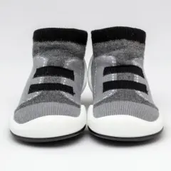 Komuello Toddler First Walk Sock Shoes - Walker Black
