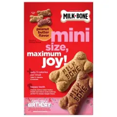 Milk-Bone Mini's Biscuits Bacon & Peanut Butter Flavor Dog Treats - 15oz
