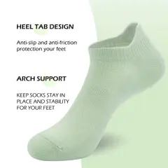 SERISIMPLE Women Ultra Thin Socks Viscose Bamboo Low Cut No Show Anti Odor Arch Support Mesh Socks 5 Pairs