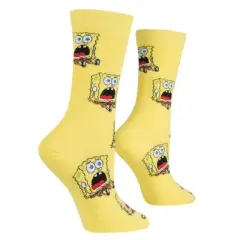 Cool Socks, Surprised Bob, Funny Novelty Socks, Adult, Medium