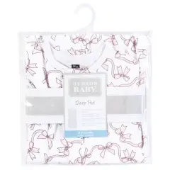 Hudson Baby Infant Girl Sleep Pod, Pink Bows, 0-2 Months