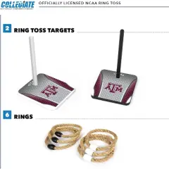 NCAA North Carolina Tar Heels Solid Wood Quoits Toss Game