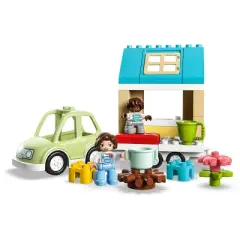 LEGO DUPLO Town Family House on Wheels Toy with Car 10986