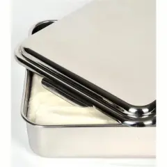 Lehman's Heavy-Duty Stainless Steel Cake Pan With Snap-On Lid