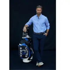 Cutter & Buck Stretch Oxford Mens Big and Tall Long Sleeve Dress Shirt