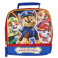 Paw Patrol Lunch Box Insulated Dual Compartment Kids Lunch Bag Tote Multicoloured