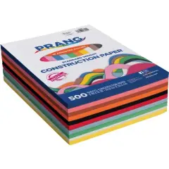 Pacon Lightweight Construction Paper, 9 x 12 Inch, 50 lb, Assorted Colors, Pack of 500