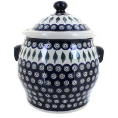 Blue Rose Polish Pottery 1101 Zaklady Cookie Jar