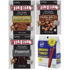 Wild Bill's Multi-Brand 12-Piece Keto Friendly Gift Boxes (jerky, sticks and more)