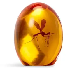 Surreal Entertainment Jurassic Park Mosquito In Amber Resin Paper Weight | Measures 3 Inches Tall