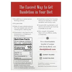 Dandy Blend Instant Herbal Beverage with Dandelion, Caffeine Free, 25 Single Serve Packets, 2.8 g Each