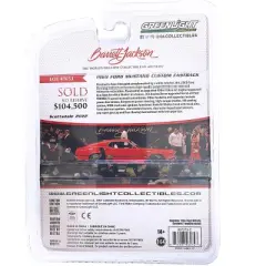 1969 Ford Mustang Custom Fastback Race Red with Black Hood and Stripes (Lot #765.1) 1/64 Diecast Model Car by Greenlight