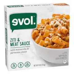 Evol Frozen Ziti & Meat Sauce Pasta Bowl - 9oz
