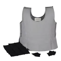 Abilitations Weighted Vest, Gray, X-Large, 8 Pounds