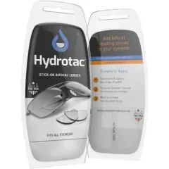 Calabria OPTX 20/20 Stick On BiFocal Reading Lenses 2 Pack Men Women Magnifying Bi-Focal Reusable Reader Adhesive Clear