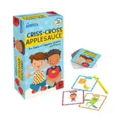 Briarpatch Criss-Cross Applesauce Board Game: Creative Thinking Educational Game for 2-4 Players, Includes Cards & Sticks