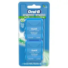 Oral-B Complete Satin Floss Dental Floss - Mint - 2pk