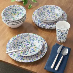 36oz Plastic Terrazzo Cereal Bowl Ivory - Room Essentials&trade;