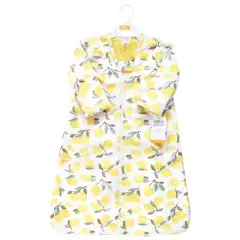 Hudson Baby Infant Girl Long Sleeve Plush Faux Fur Sleeping Bag, Wearable Blanket, Lemon