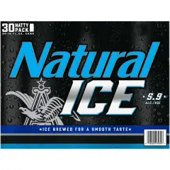 Natural Ice Beer - 30pk/12 fl oz Cans