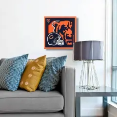 NFL Chicago Bears 3D Logo Series Wall Art - 12"x12"
