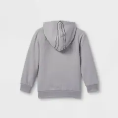 Toddler Boys' Baby Yoda Mando Knapsack Fleece Hoodie - Gray