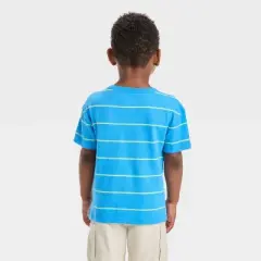 Toddler Boys' Short Sleeve Striped Jacquard Oversized T-Shirt - Cat & Jack&trade;