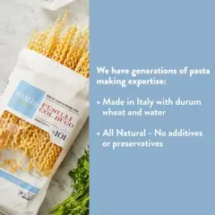 DeLallo Fusilli col Buco Pasta, 16 oz Bag, (3 Pack)