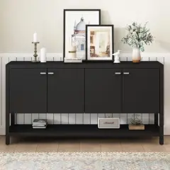 59.6"W Functional Entryway Console Table with Ample Storage - ModernLuxe