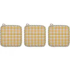 Buzzy Bees Pot Holder Set of 3 8x8
