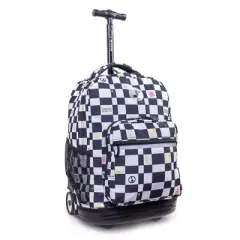 JWorld Sunrise 18" Rolling Backpack - Icon Checkers